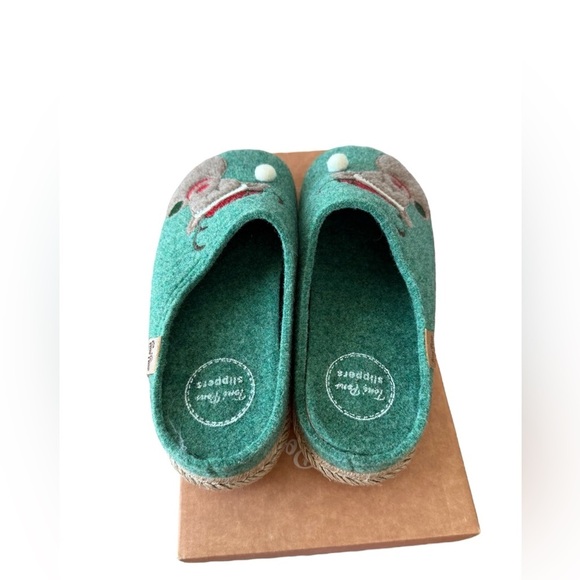 NIB Toni Pons Women’s Miri Slippers in Noel in Green in size 36 or US 5.5-6 - Picture 4 of 7